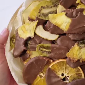 Фруктовые чипсы в мол. шоколаде ананас, 50 гр.